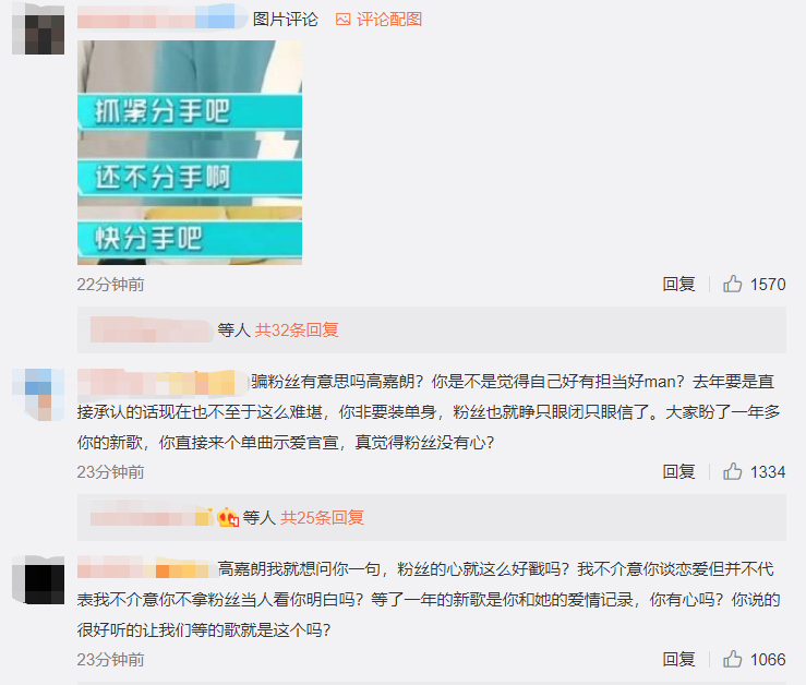 高嘉朗官宣恋情引粉丝不满，回应称两人没有结婚生子
