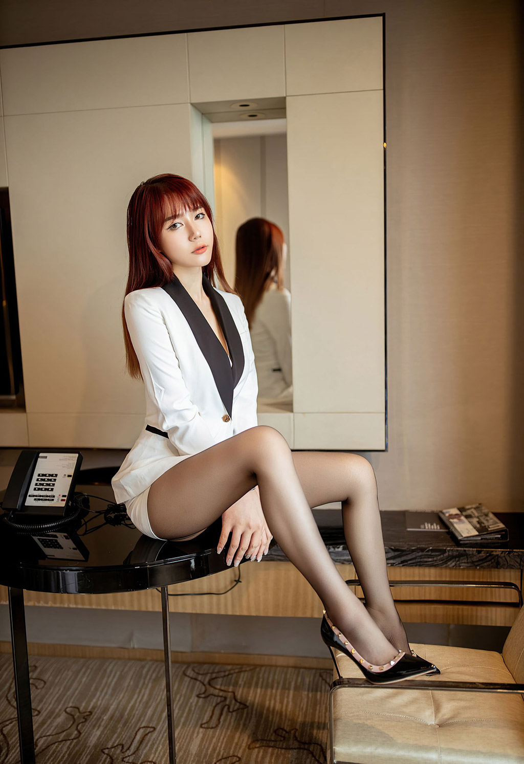 fairy如歌飒爽职场制服苗条曼妙身姿婀娜动人