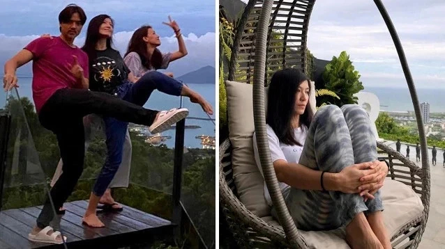 【好嗑】林心如霍建华庆祝结婚四周年,林心如娇羞捂脸躲丈夫怀中