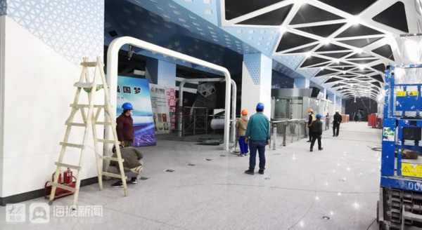 探营济南地铁2号线：站台现代简明，年底试运行最早明年3月底售票