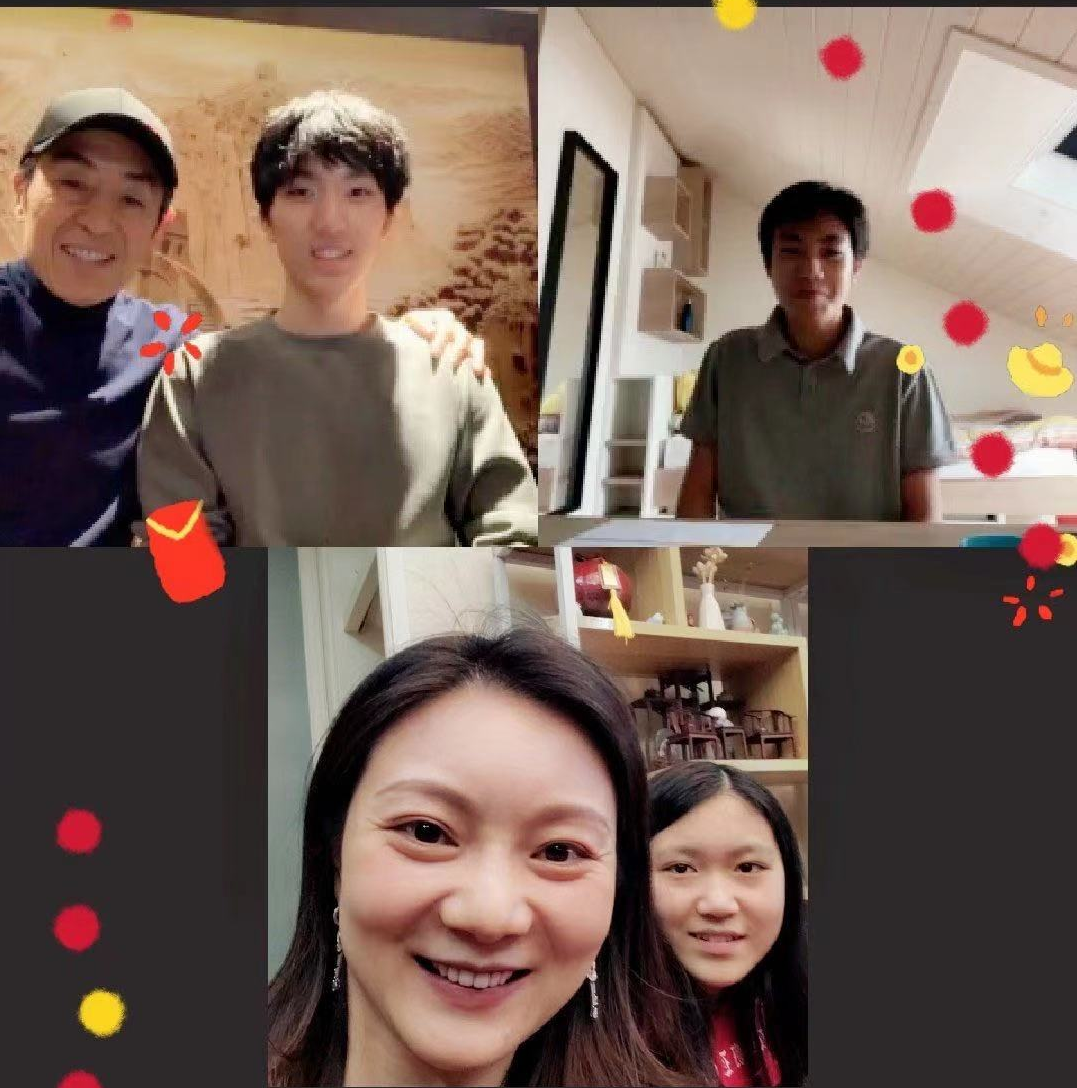 陈婷晒全家福庆张艺谋71岁大寿!娇俏甜笑颜值高,三儿女更像爸