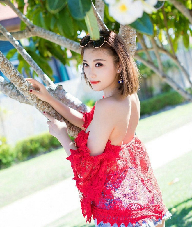 性感惹火海边美女尤物杨晨晨sugar清纯美艳诱人写真